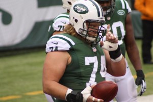 The always stout Nick Mangold has been a big part of multiple Jets deep playoff runs.