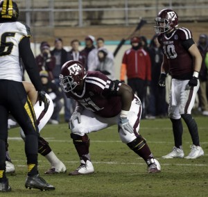 Harrison went head-to-head with Missouri's Shane Ray in a 34-27 home loss.