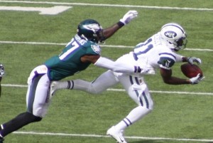 A diving catch from Jeremy Kerley was among the few highlights for Gang Green.