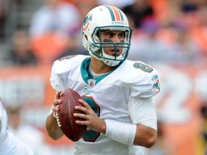 Former Dolphins quarterback Matt Moore went 2-1 under interim Head Coach Todd Bowles in 2011.