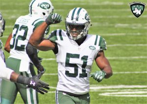 Julian Stanford led all Jets linebackers with six tackles.
