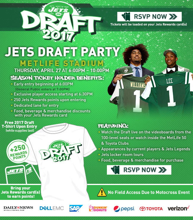 Jets Draft Party at Metlife Stadium