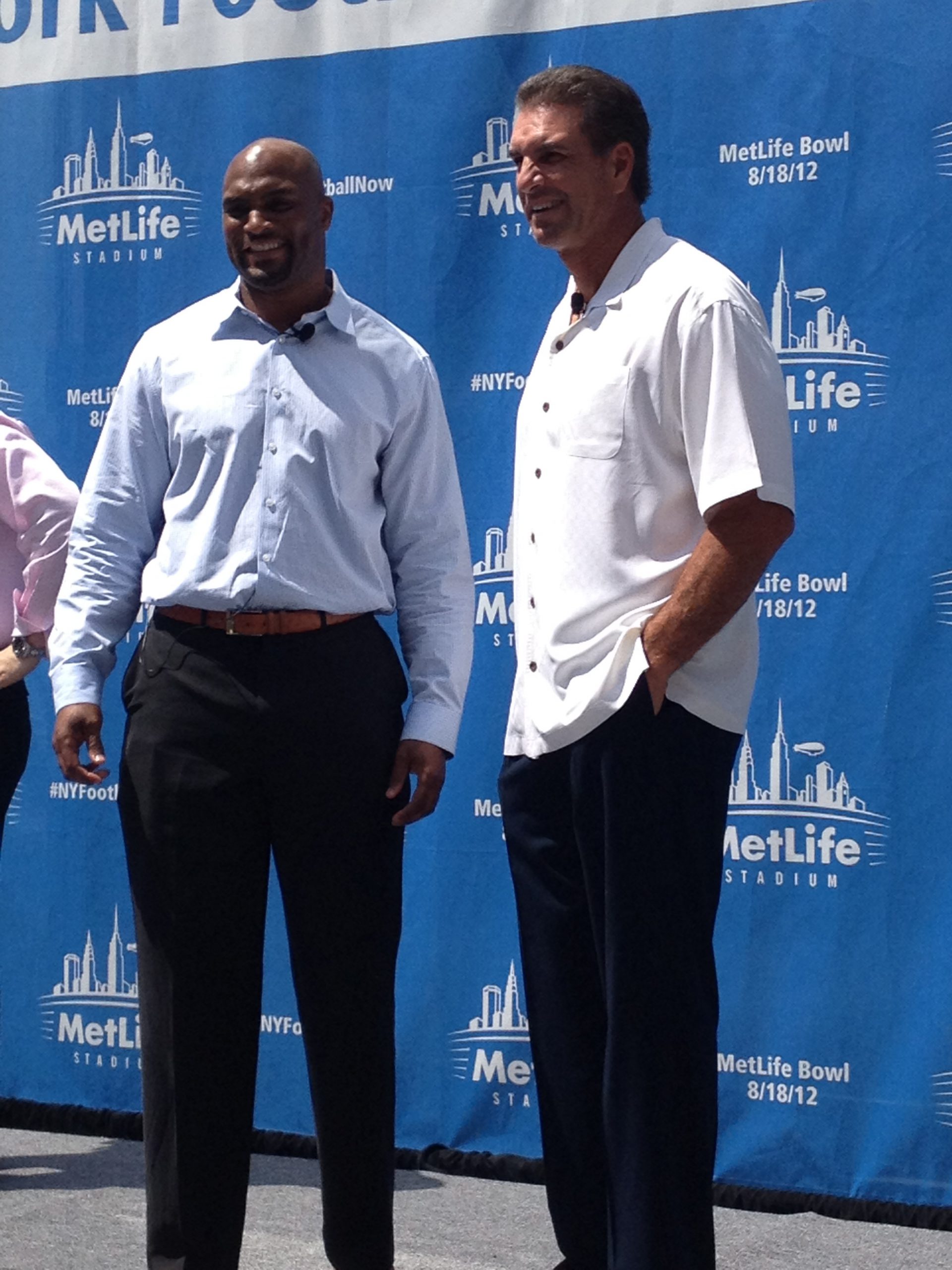 Amani Toomer and Vinny Testaverde - JetNation.com - New York Jets Blog & Forum Amani Toomer and Vinny Testaverde