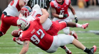 Rex Ryan Works Out DE Margus Hunt At SMU Pro-Day