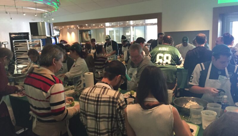 Cooking for Super Bowl 49 with the Jets and ICE
