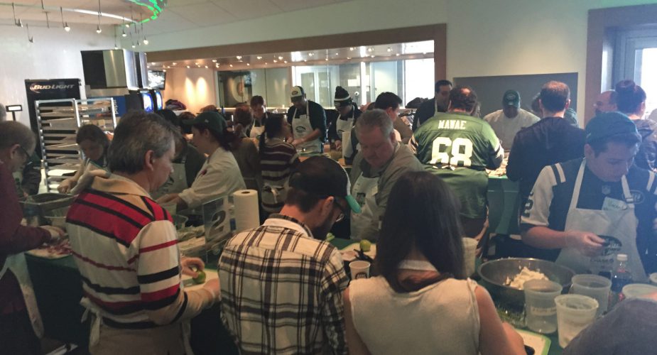 Cooking for Super Bowl 49 with the Jets and ICE