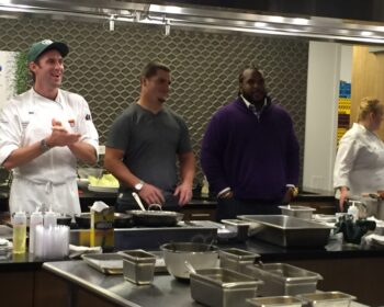 The New York Jets Cook With The Institute of Culinary Education