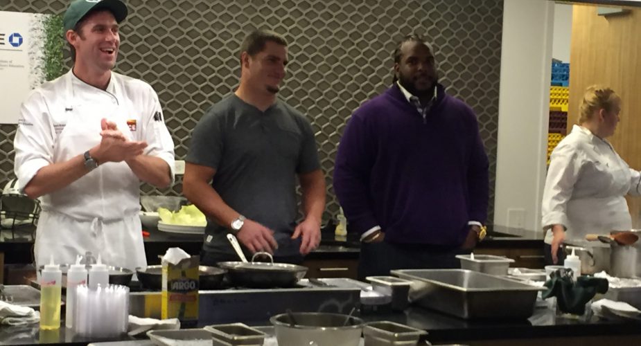 The New York Jets Cook With The Institute of Culinary Education