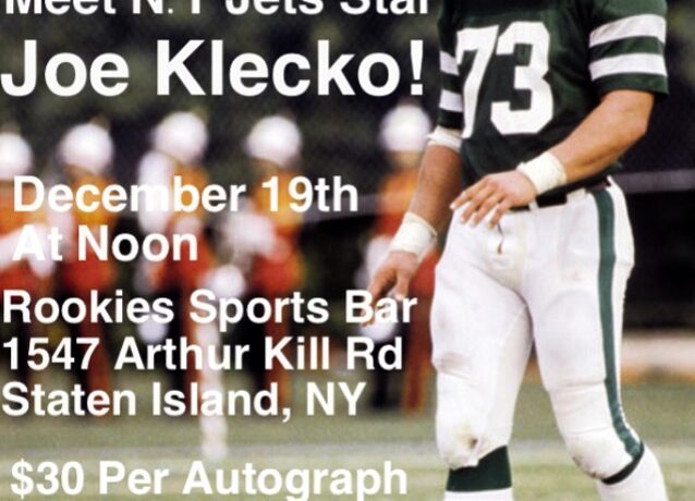 Meet & Greet with Joe Klecko: Sat 12/19