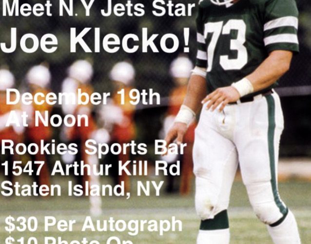 Meet & Greet with Joe Klecko: Sat 12/19