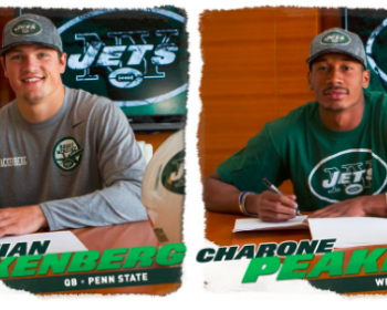 Jets Sign 2 More Draft Picks; Hackenberg, Peake