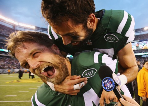 Fitz and Decker celebrating