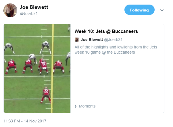 Joe Blewett Film Break Down: Jets vs Bucs