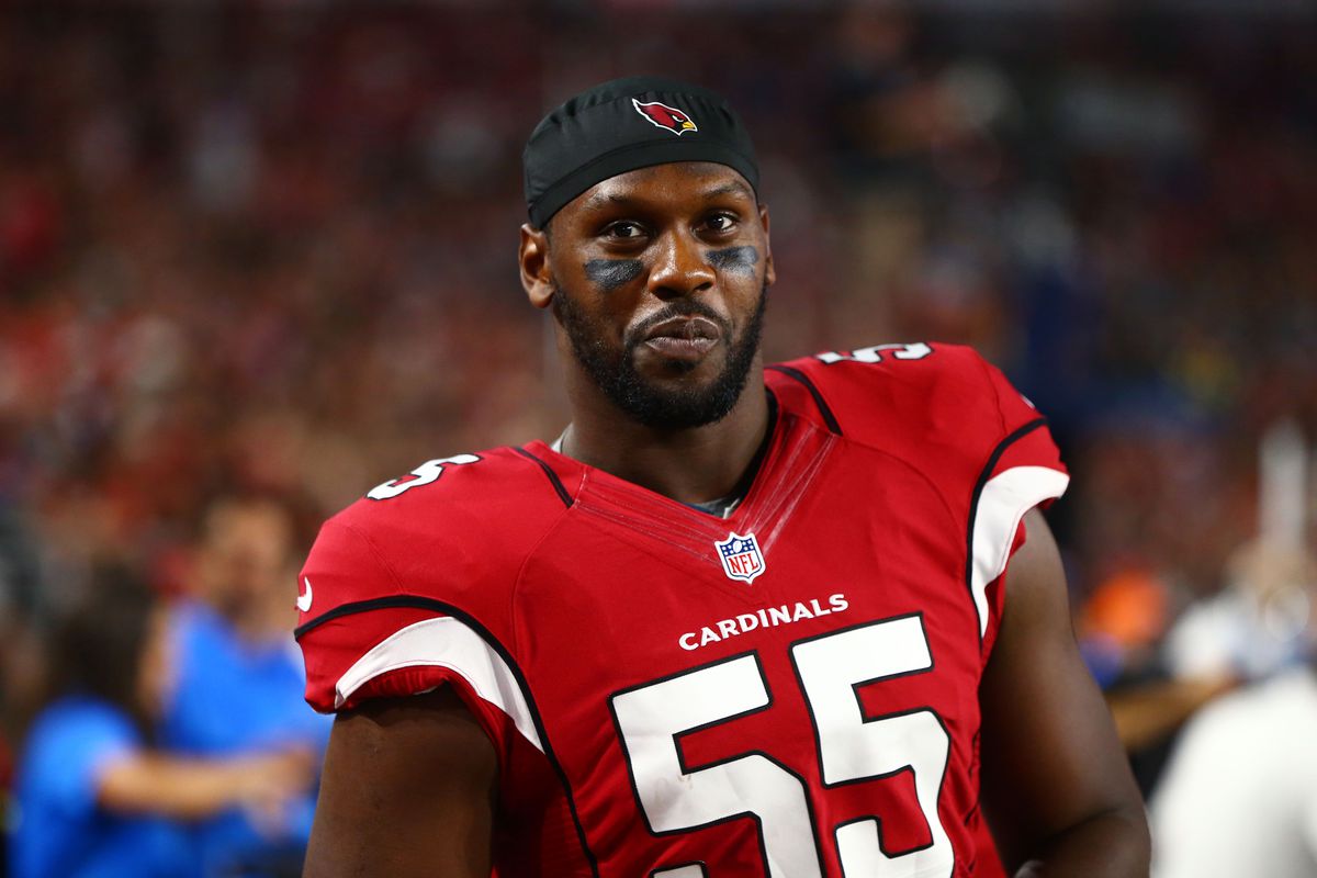 Chandler jones red jersey top