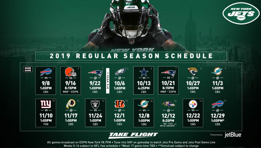 2023 New York Jets Schedule - NFL 