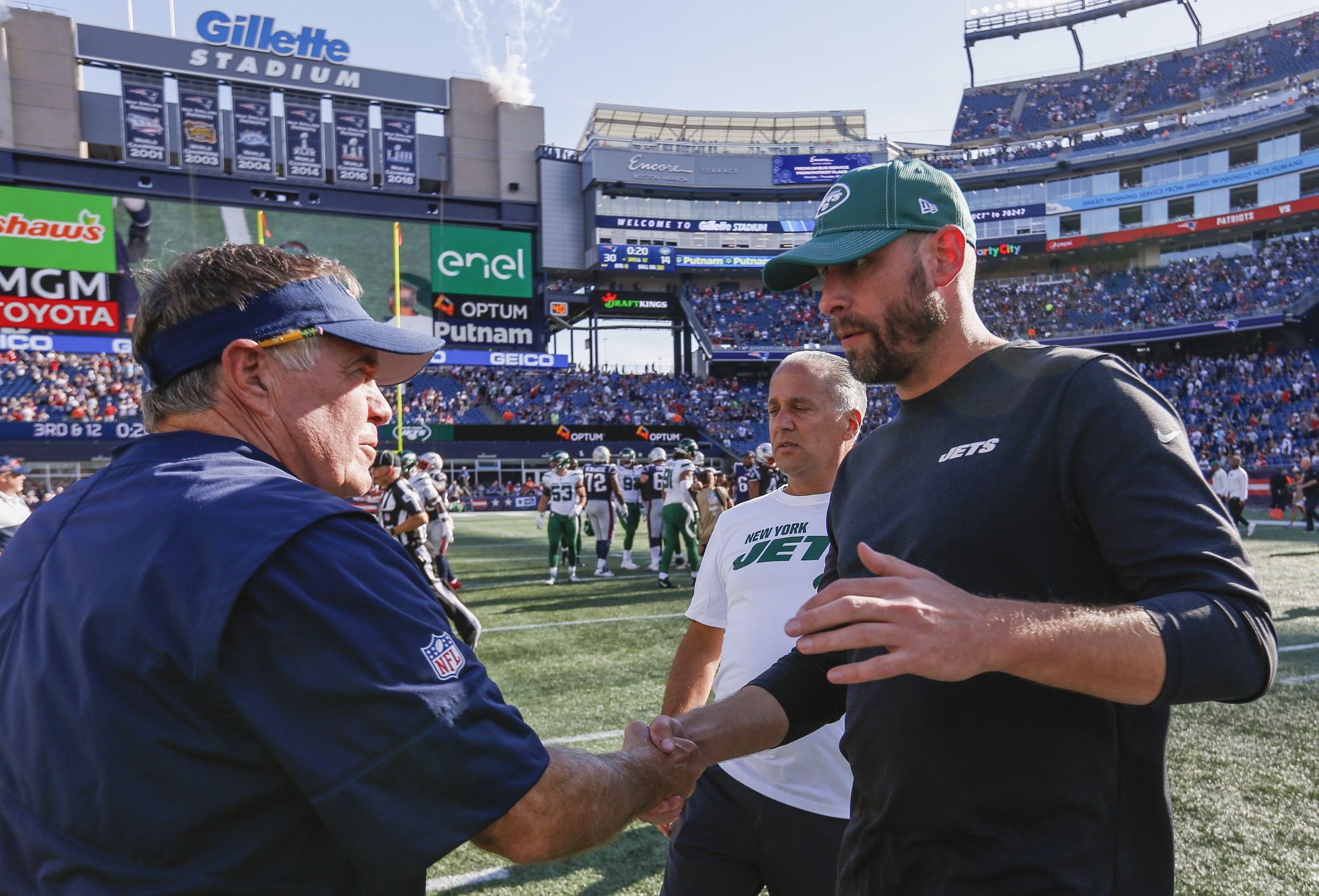 Adam Gase, Bill Belichick - JetNation.com - New York Jets Blog & Forum Adam Gase, Bill Belichick