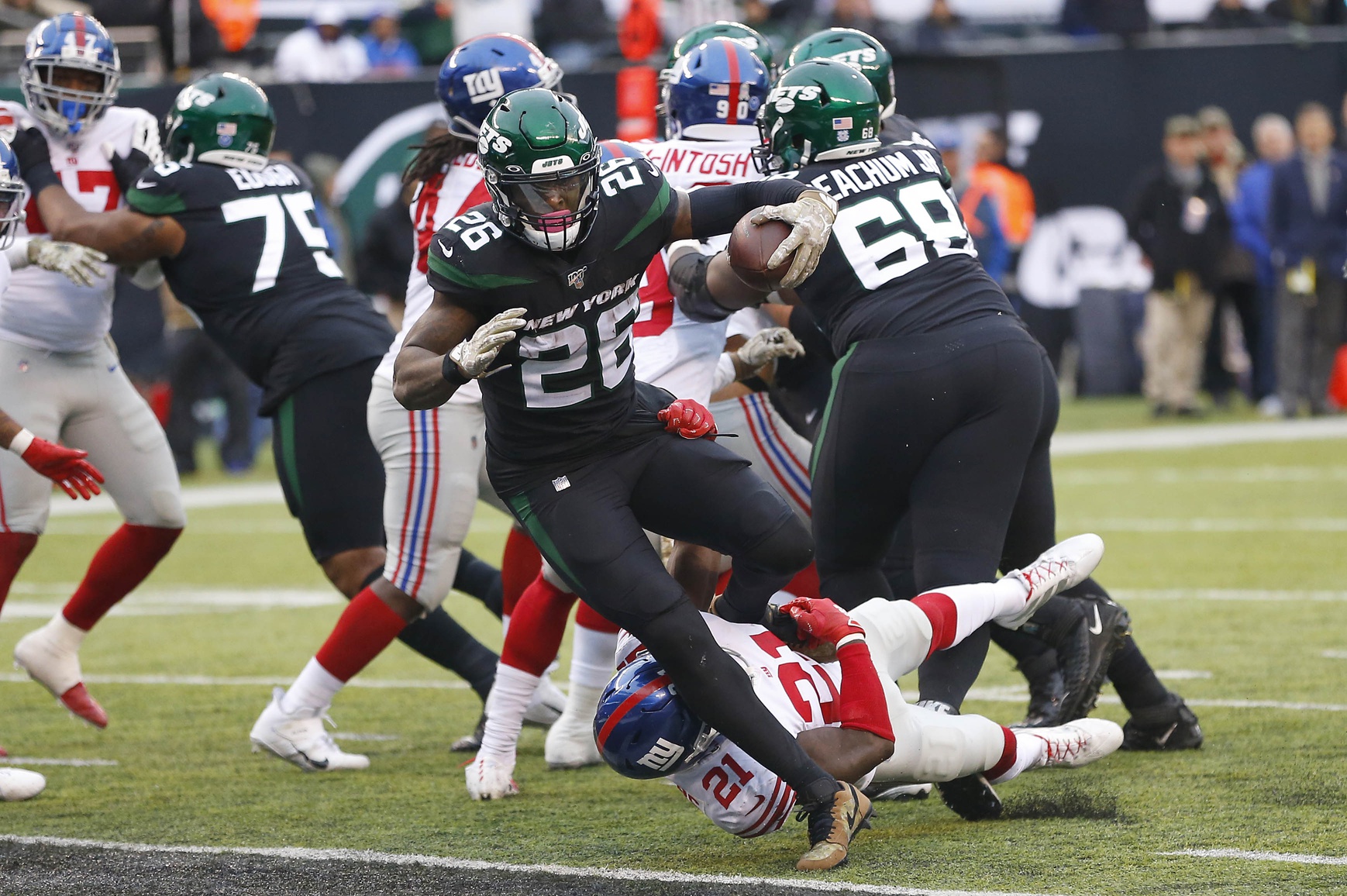 Jets Jolt Giants With 34-27 Victory; Week 10 Report Card