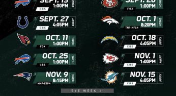 2020 NY Jets Season Schedule