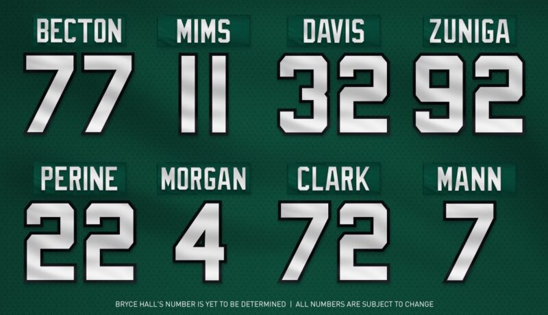 Jets Release Updated Jersey Numbers