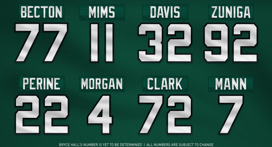 Jets Release Updated Jersey Numbers