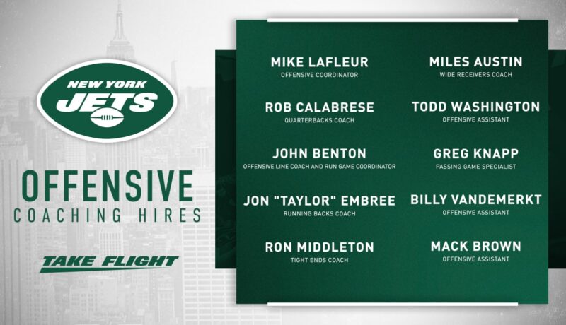 Jets Formally Announce Offensive Staff