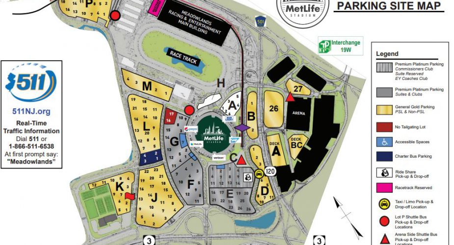 MetLife Stadium Parking Changes