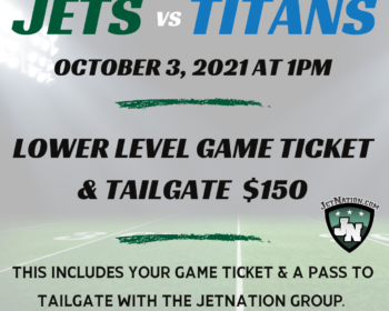 JetNation Group Outing – 10/3 Jets vs Titans