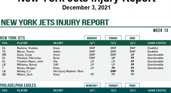 Mims is Back, Rankins is Doubtful, Davis Questionable
