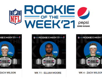 Zach Wilson is the NFL Pepsi Rookie of the Week