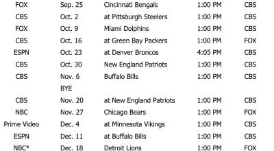 2022 NY Jets Schedule