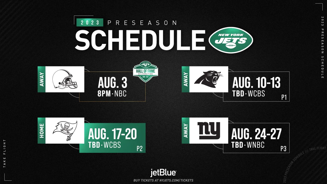 NY Jets Preseason Schedule