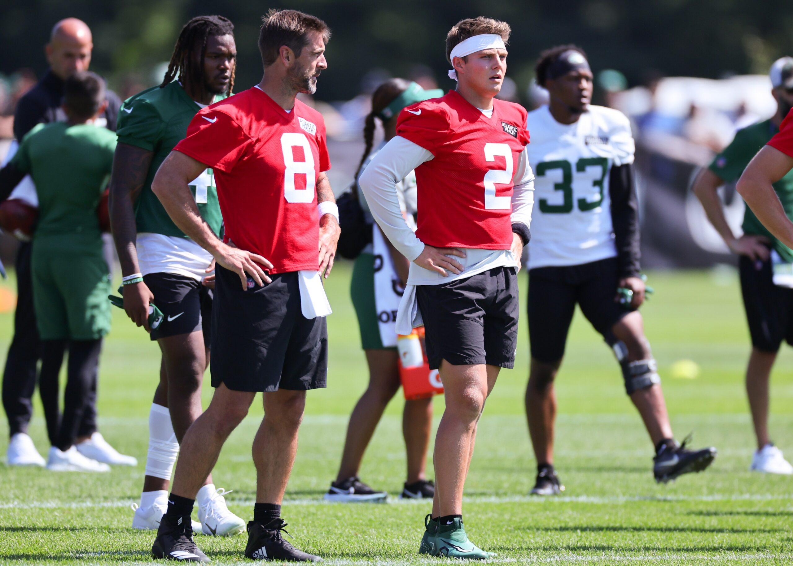 NFL New York Jets Training Camp - JetNation.com - New York Jets Blog & Forum Zach Wilson - Aaron Rodgers