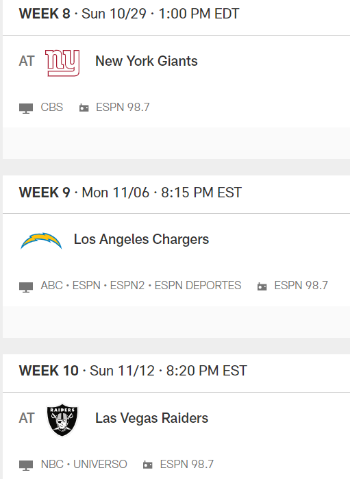 Jets Schedule - JetNation.com - New York Jets Blog & Forum Jets Schedule