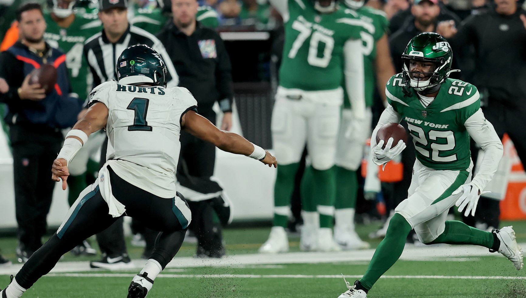 Tony Adams INT vs Philly - JetNation.com - New York Jets Blog & Forum NY Jets
