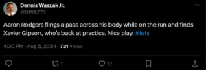 Waszak on Gipson return - JetNation.com - New York Jets Blog & Forum