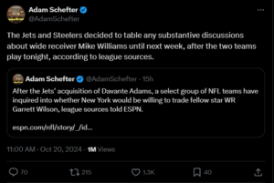 Schefter trade talk - JetNation.com - New York Jets Blog & Forum