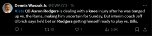 Dwaz on Rodgers injury - JetNation.com - New York Jets Blog & Forum