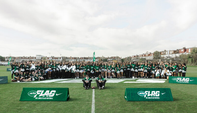 NEW YORK JETS LAUNCH YEAR THREE OF NFL GIRLS FLAG LEAGUE IN LONDON