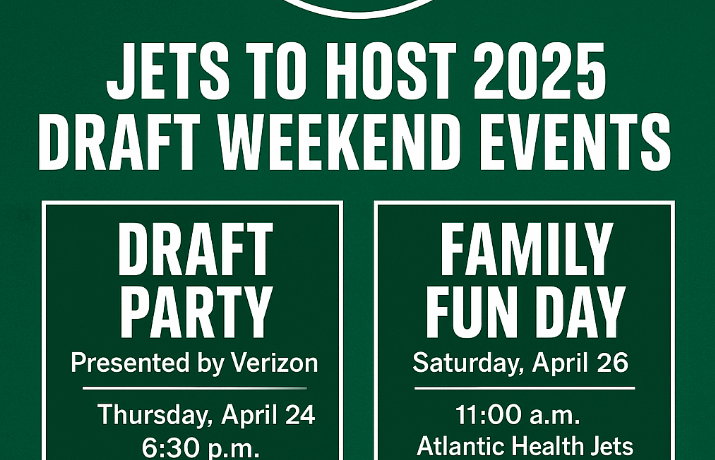 Jets Draft Party – Weekend Events at MetLife & Training Center