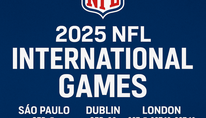 NFL Announces Schedule for 2025 International Games