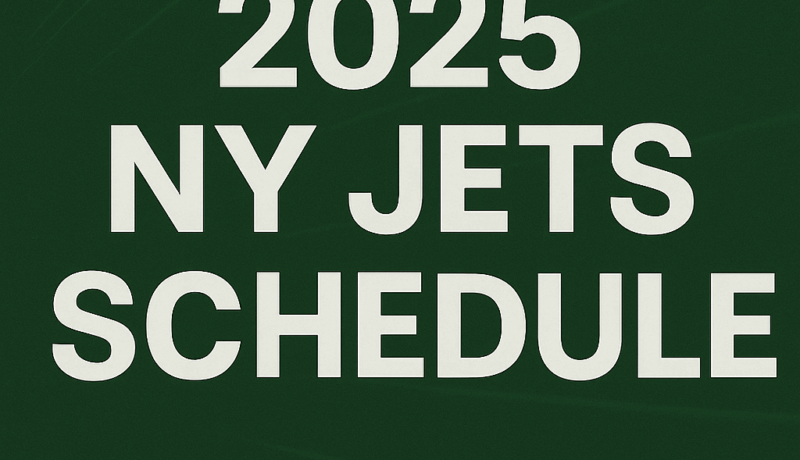 NY Jets 2025 Schedule Announced