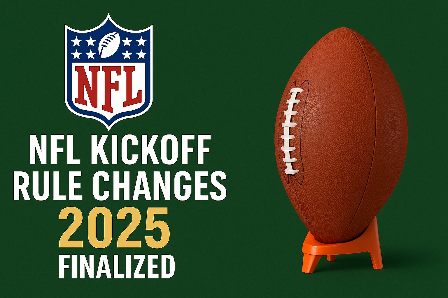 NFL Kickoff Rule Changes 2025 Finalized at Spring League Meeting
