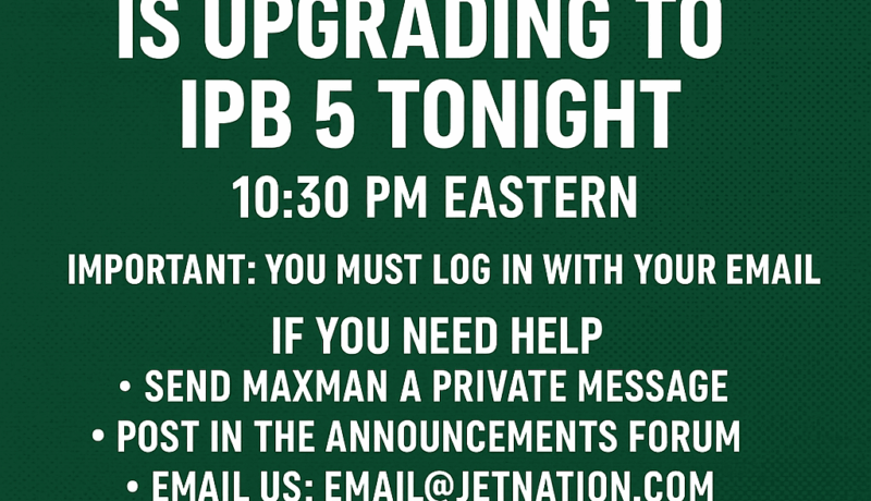 The JetNation Forums Have Been Upgraded