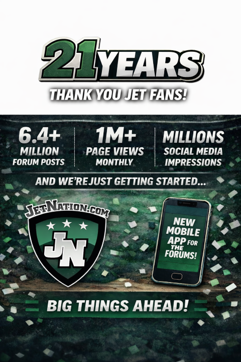 21 Years JetNation - JetNation.com - New York Jets Blog & Forum 21 Years JetNation